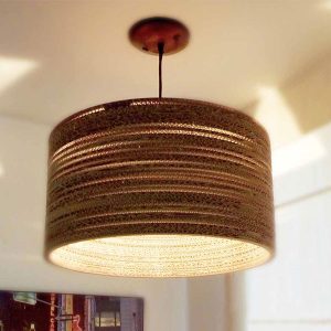 Lámpara ecológica en cartón